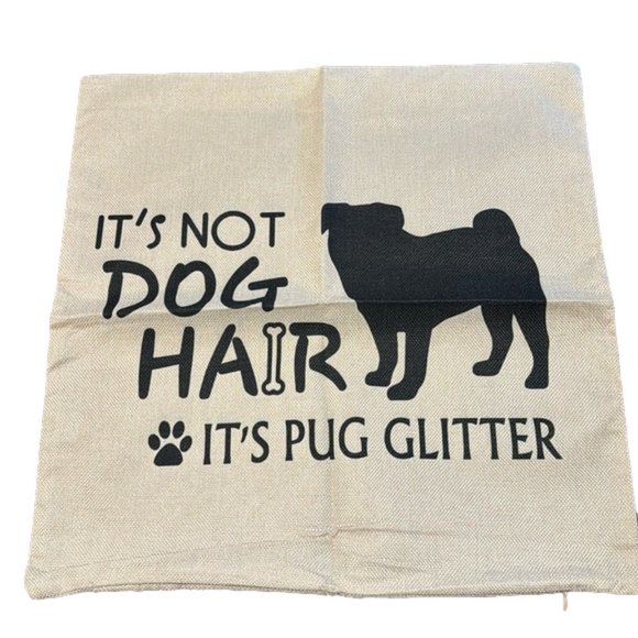 Other - Pug Pillow Cover
